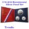 1776-1976 Bicentennial Silver 3 piece Proof set Grades