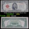 1928E $5 Red Seal United States note grades vf+Each 1928 five dollar red seal bill has serial number