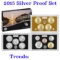2015 United States Mint Silver Proof Set - 14 pc set, about 1 1/2 ounces of pure silver Grades