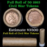 ***Auction Highlight*** Civil War Tokens Shotgun Roll, Wow!. The roll is Rare & Collectable. A great