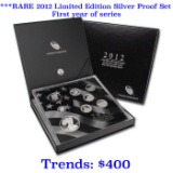 ***RARE 2012 Limited Edition Silver Proof Set First year of series Grades