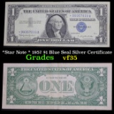*Star Note * 1957 $1 Blue Seal Silver Certificate Grades vf++