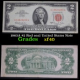 1963A $2 Red seal United States Note Grades xf