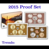 2015 United States Mint Proof Set - 14 Pieces! Grades