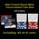 2016 United States Mint Uncirculated Coin Set 26 coins Grades