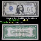 1928A $1 Blue Seal Silver Certificate Grades xf