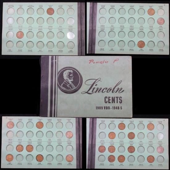 Starter Lincoln Cent Book 1914-1948 15 Coins