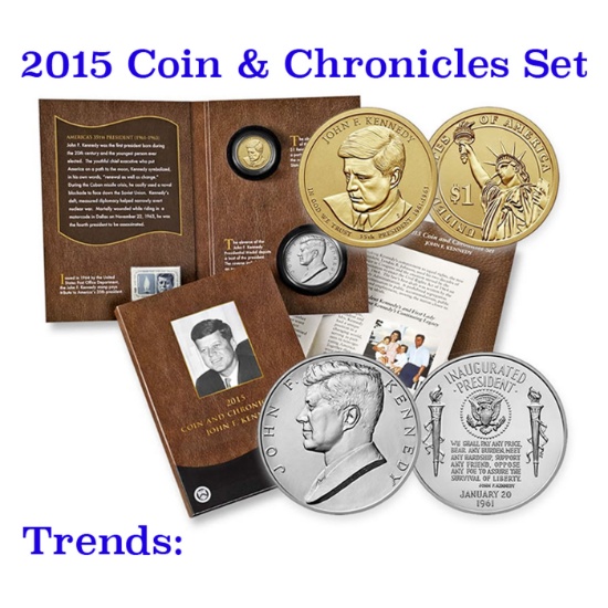 2015 United States Mint Coin and Chronicles Set John F. Kennedy