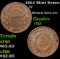 1864 Mint Error Two Cent Piece 2c Grades vf+