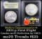 2003-p First Flight Modern Commem Dollar $1 Grades ms70, Perfection By USCG