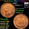 ***Auction Highlight*** 1891 Indian Cent 1c Graded GEM Unc RB By USCG (fc)