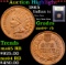 ***Auction Highlight*** 1865 Indian Cent 1c Graded Choice+ Unc RB By USCG (fc)