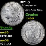 1921-p Morgan Dollar $1 Grades Choice+ Unc