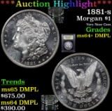 ***Auction Highlight*** 1881-s Morgan Dollar $1 Graded Choice Unc+ DMPL By USCG (fc)