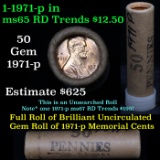 ***Auction Highlight*** Uncirculated 1c orig shotgun roll, 1971-p In Standard Johnson Co wrapper  (f