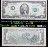 2003A $2 Green Seal Dallas Green Seal Federal Reserve Note (FRN) Grades Gem++ CU