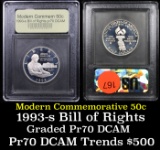 Proof ***Auction Highlight*** 1993-s Bill of Rights Modern Commem Half Dollar 50c Grades GEM++ Proof