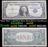 *Star Note * 1957B $1 Blue Seal Silver Certificate Grades Select AU