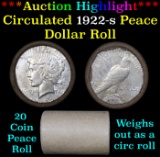 ***Auction Highlight*** Full solid date 1922-s Peace silver dollar roll (fc)