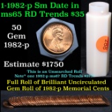 ***Auction Highlight*** Uncirculated 1c roll, 1982-p Copper Small Date 50 pcs (fc)