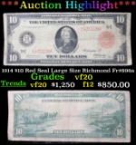 ***Auction Highlight*** 1914 $10 Red Seal Large Size Richmond Fr#896a Grades vf, very fine (fc)