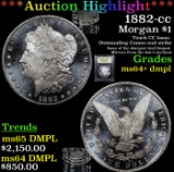 ***Auction Highlight*** 1882-cc Morgan Dollar $1 Graded Choice Unc+ DMPL By USCG (fc)