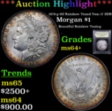 ***Auction Highlight*** 1878-p 8tf Rainbow Toned Vam 17 DDR Morgan Dollar $1 Graded Choice+ Unc By U