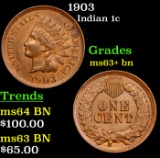 1903 Indian Cent 1c Grades Select+ Unc BN