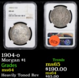 1904-o Morgan Dollar $1 Graded ms64 By NGC