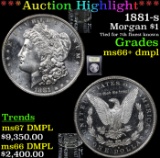 ***Auction Highlight*** 1881-s Morgan Dollar $1 Graded GEM++ DMPL By USCG (fc)
