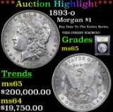 *Highlight Of Entire Auction* 1893-o Morgan $1 TOP POP! Graded GEM Unc By USCG (fc)