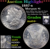 ***Auction Highlight*** 1887-s Morgan Dollar $1 Graded Choice+ Unc By USCG (fc)