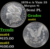 1878-s /s Vam 33 Morgan Dollar $1 Grades Choice Unc