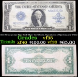 1923 $1 large size Blue Seal Silver Certificate, Signatures of Speelman & White Grades vf++