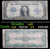 1923 $1 large size Blue Seal Silver Certificate, Signatures of Speelman & White Grades vg, very good