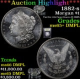 ***Auction Highlight*** 1882-s Morgan Dollar $1 Graded GEM+ DMPL BY USCG (fc)
