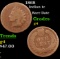 1868 Indian Cent 1c Grades g, good