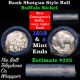 Buffalo Nickel Shotgun Roll in Old Bank Style 'Bell Telephone'  Wrapper 1919 & s Mint Ends Grades