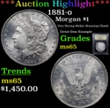 ***Auction Highlight*** 1881-o Morgan Dollar $1 Graded GEM Unc By USCG (fc)