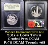 Proof 2017-S Boys Town Centennial Modern Commem Half Dollar 50c Graded GEM++ Proof Deep Cameo By USC