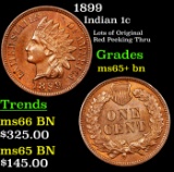 1899 Indian Cent 1c Grades GEM+ Unc BN