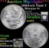 ***Auction Highlight*** 1884-s /s Vam 7 Morgan Dollar $1 Graded Select Unc By USCG (fc)