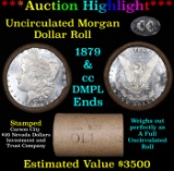 ***Auction Highlight*** 1879 & CC DMPL Ends Uncirculated Morgan Dollar Shotgun Roll (fc)
