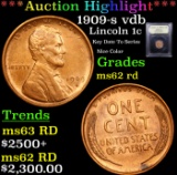 ***Auction Highlight*** 1909-s vdb Lincoln Cent 1c Graded Select Unc RD By USCG (fc)
