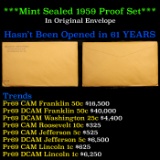***Auction Highlight*** Mint Sealed Unopened 1959 Proof Set Has Not been Opened In over 60 Years