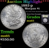 ***Auction Highlight*** 1882-p Morgan Dollar $1 Graded GEM Unc By USCG (fc)