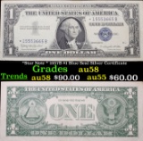 *Star Note * 1957B $1 Blue Seal Silver Certificate Grades Choice AU/BU Slider