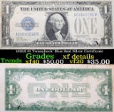 1928A $1 'Funnyback' Blue Seal Silver Certificate Grades xf details