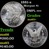 1881-s Morgan Dollar $1 Grades GEM+ Unc