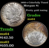 1900-o Colorfully Toned Morgan Dollar $1 Grades Choice Unc